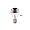 LED lamp MIRROR klaar / kroom, D6xH10,5 cm, 4W, E27, 3000K