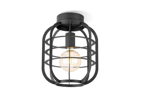 Laevalgusti NERO must, D24,5xH29 cm, E27