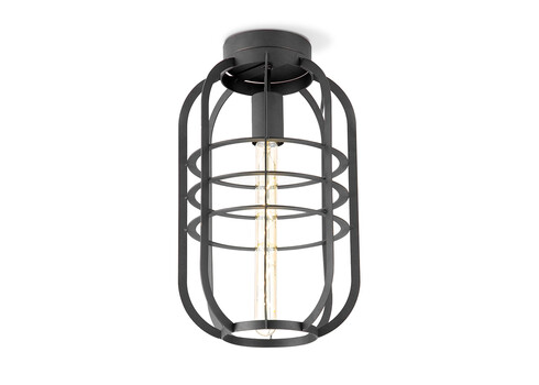 Laevalgusti NERO must, D24xH40 cm, E27