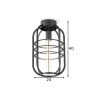 Laevalgusti NERO must, D24xH40 cm, E27