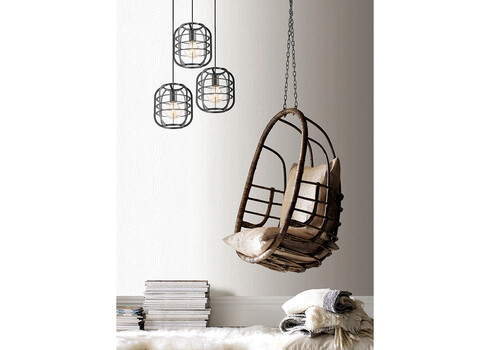 Rippvalgusti NERO must, D49xH180 cm, E27