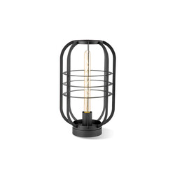 Lauavalgusti NERO must, D24xH40 cm, E27