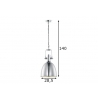Rippvalgusti DIVE kroom, D28,5xH140 cm, E27