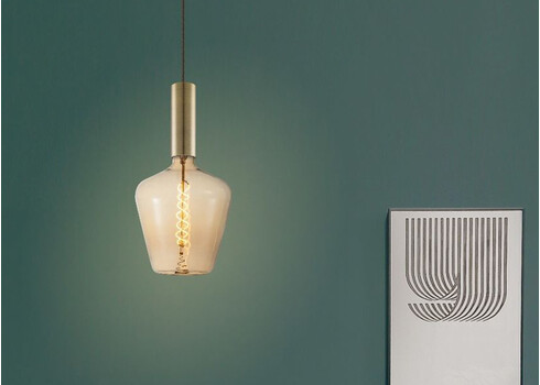 Rippvalgusti SAGA messing, D4,7xH120 cm, E27