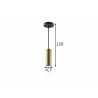 Rippvalgusti SAGA messing, D4,7xH120 cm, E27