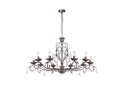 Lühter BARROCO must, D108xH160 cm, E14