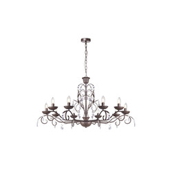 Lühter BARROCO must, D108xH160 cm, E14