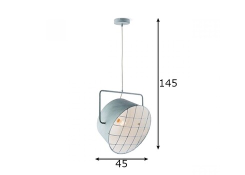 Rippvalgusti CLEMENTO betoonhall, D45xH145 cm, E27