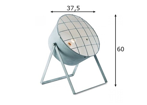 Lauavalgusti CLEMENTO betoonhall, D37,5xH60 cm, E27