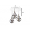 Laevalgusti DRIP valge, D35xH23 cm, E27