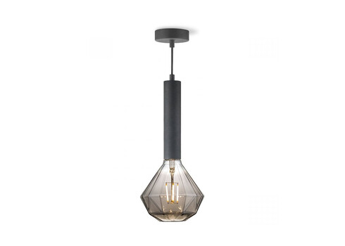 Rippvalgusti FACIL must, D10xH147 cm, E27