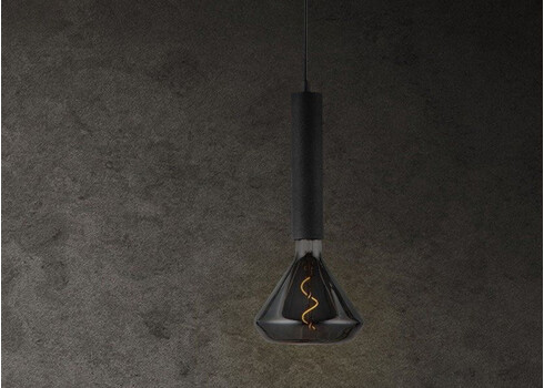 Rippvalgusti FACIL must, D10xH147 cm, E27