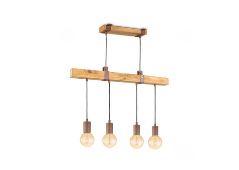 Rippvalgusti DENTON puit, 70xH128 cm, E27