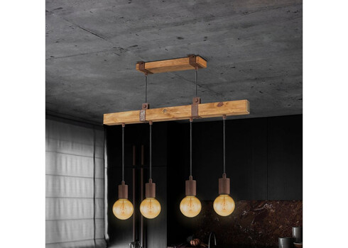 Rippvalgusti DENTON puit, 70xH128 cm, E27