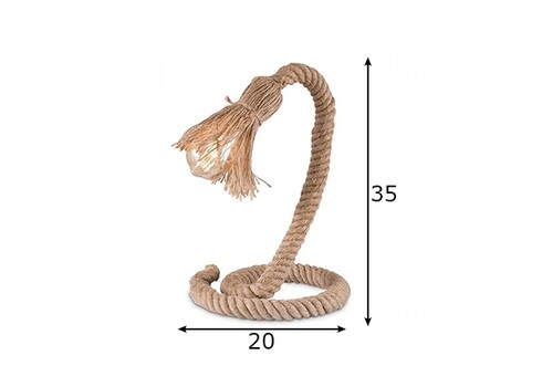 Lauavalgusti PIER nöör, D20xH35 cm, E27