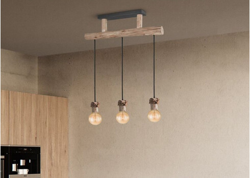 Rippvalgusti FURDY puit, 60xH131, E27