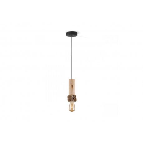 Rippvalgusti FURDY puit, D10xH30, E27