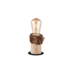 Lauavalgusti FURDY puit, D10xH11,5 cm, E27