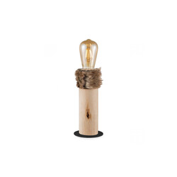Lauavalgusti FURDY puit, D10xH11,5 cm, E27