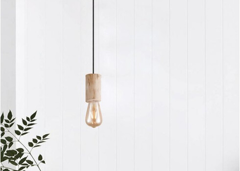 Rippvalgusti BILLY puit, D10xH116 cm, E27