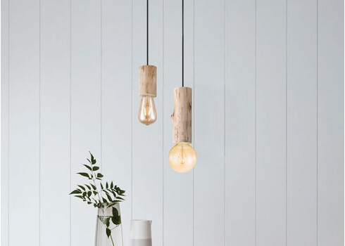 Rippvalgusti BILLY puit, D10xH116 cm, E27