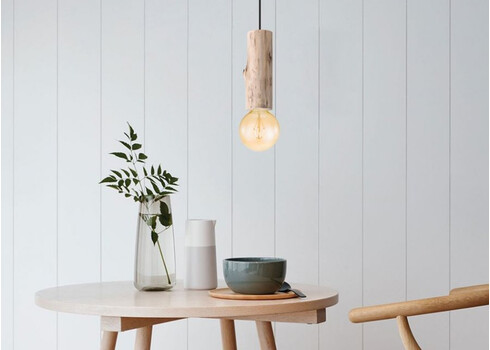 Rippvalgusti BILLY puit, D10xH130 cm, E27