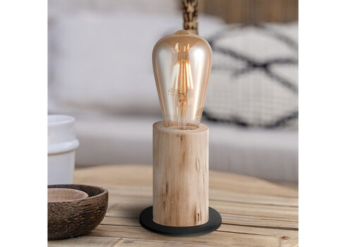 Lauavalgusti BILLY puit, D10xH11,5 cm, E27