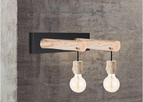 Seinavalgusti BILLY puit, 29x20xH22 cm, E27