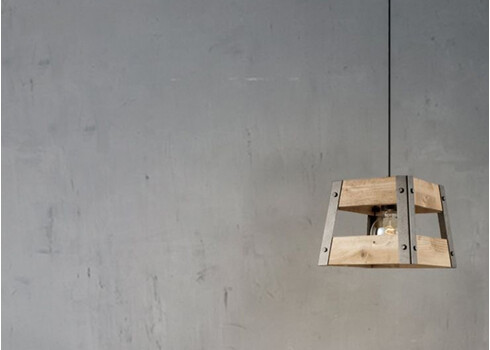 Rippvalgusti BARN puit / hall, 18x18xH126 cm, E27