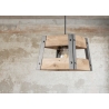 Rippvalgusti BARN puit / hall, 18x18xH126 cm, E27