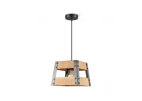 Rippvalgusti BARN puit / hall, 18x18xH126 cm, E27