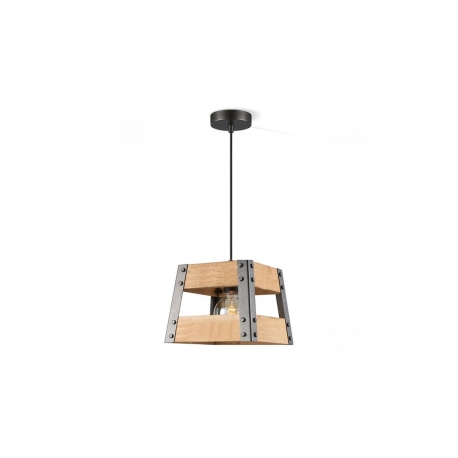Rippvalgusti BARN puit / hall, 18x18xH126 cm, E27
