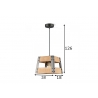Rippvalgusti BARN puit / hall, 18x18xH126 cm, E27