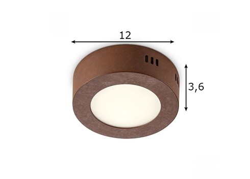 Laevalgusti SKA rooste, D12xH3,6 cm, LED