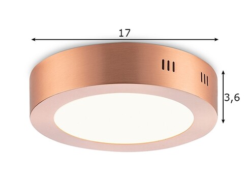 Laevalgusti SKA vask, D17xH3,6 cm, LED