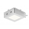 Laevalgusti SKA metall, 12x12xH3,6 cm, LED
