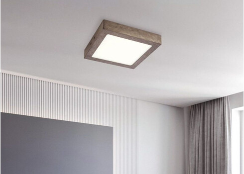 Laevalgusti SKA tumehall, 22,5x22,5xH3,6 cm, LED