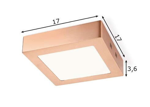 Laevalgusti SKA vask, 17x17xH3,6 cm, LED