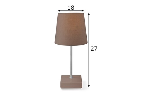 Lauavalgusti ARICA pruun, D18xH27 cm, E14