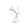 Lauavalgusti PETTO valge, D30xH53 cm, E14