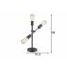 Lauavalgusti MOLECULAR must, 30,5xH58 cm, E27