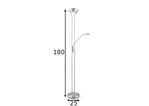 Põrandavalgusti UPLIGHT metall, D25xH180 cm, LED