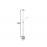 Põrandavalgusti UPLIGHT metall, D25xH180 cm, LED