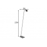 Põrandavalgusti DETROIT must, 26xH154 cm, GU10