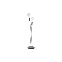 Põrandavalgusti TWINT must, D25xH137 cm, E27