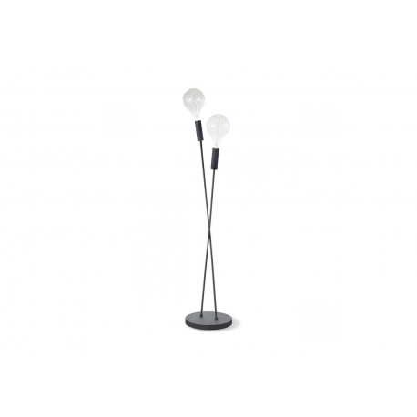 Põrandavalgusti TWINT must, D25xH137 cm, E27