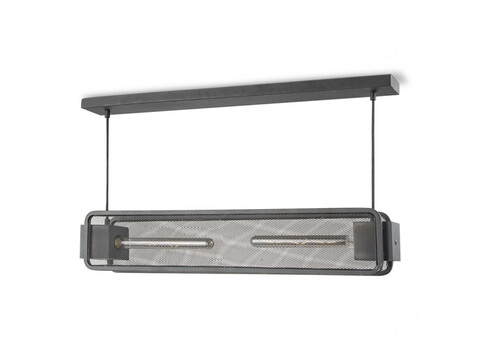 Rippvalgusti WEAVE must, 80x11xH140 cm, E27