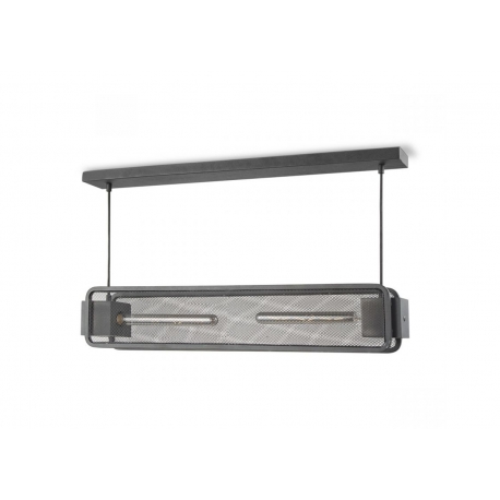 Rippvalgusti WEAVE must, 80x11xH140 cm, E27