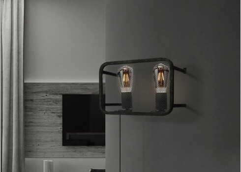 Seinavalgusti WEAVE must, 30x15xH20 cm, E27