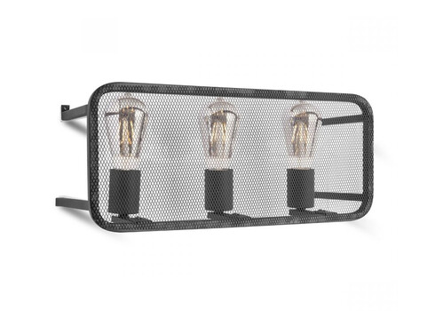 Seinavalgusti WEAVE must, 45x15xH20 cm, E27